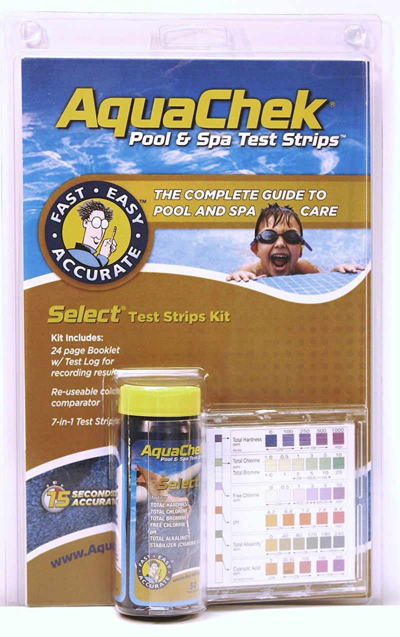 Pool Comparator AquaChek Select Test Strips - Includes Color Chart & Comparator ...