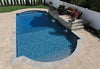 Inground Roman Vinyl with Liner Over Steps Pool