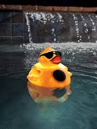Solar Light Up Duck Pool Chlorinator by Game